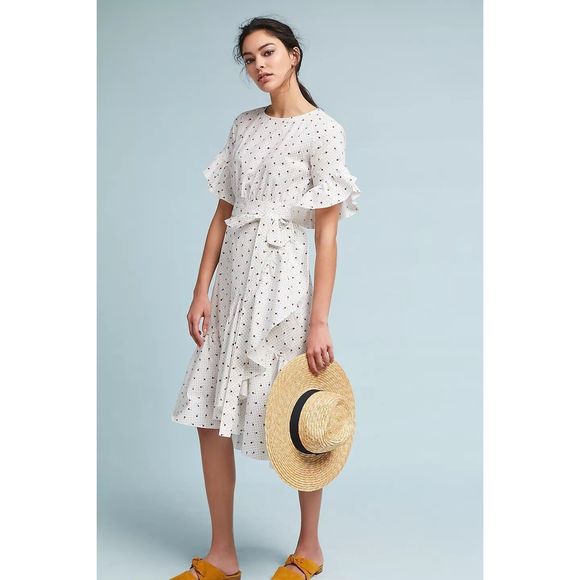 Dresses & Skirts - Anthropologie  Rowley Ruffled Dress Size S